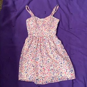 Heart shaped mini summer dress